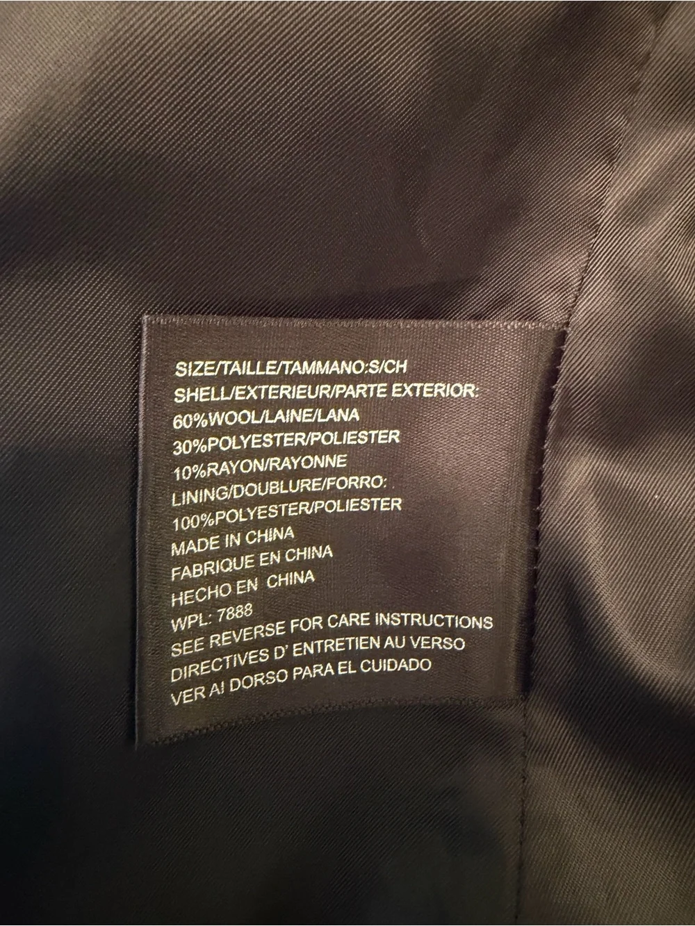 Michael Kors Dark Gray Double-Breasted Wool Peacoat